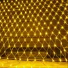 A close-up of a yellow LED net light string. Produktbild-Vorschau