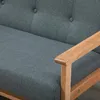 HOMCOM Divano a 2 posti Divano doppio Imbottitura Loveseat Anteprima dell’immagine prodotto 7