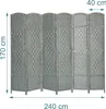 Paravento divisorio Relaxdays, A x L: 170 x 240 cm, Anteprima dell’immagine prodotto 4