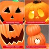 Beleuchtete LED-Halloween-Kürbislaterne – Leuchtende Produktbild-Vorschau 4