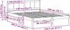 vidaXL Bettgestell Braun 140 x 200 cm Massivholz Kiefer Produktbild-Vorschau 8