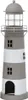 Laterne LONG ISLAND grau braun weiß Leuchtturm Windlicht Produktbild-Vorschau 1