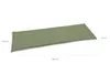 A long, thin, green cushion or mat is shown on a white background with dimensions indicated. Produktbild-Vorschau
