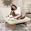 KLAM HOME Relaxsessel Loungesessel Sessel Weißer Produktbild-Vorschau 4