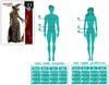 A product image showing a costume and a size chart for men and women. Produktbild-Vorschau