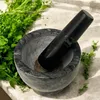 Mörser mit Stößel Set aus Marmor Ø 12,5 cm Klein Innenseite Produktbild-Vorschau 3