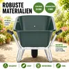 Schubkarre 100 L mit Kunststoffmulde bis 250 kg Stahlrahmen Produktbild-Vorschau 6