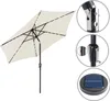 KINGSLEEVE® Parasol de jardin extérieur LED solaire 300cm Voir les images du produit 2