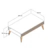 Skye Decor, Hochwertiger Couchtisch, Walnuss & Travertin, Produktbild-Vorschau 4