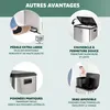 eluno Poubelle, poubelle à pédale - 2 compartiments de 15 Voir les images du produit 5