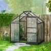 Outsunny Gewächshaus Aluminium Treibhaus mit Dachfenster Produktbild-Vorschau 9
