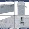 DELUKE® Aluminiumbox mit Deckel - Abschließbar | Alubox Produktbild-Vorschau 5
