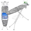 A KADAX ironing board with an iron on it, set against a white background. Produktbild-Vorschau