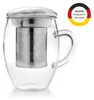 Creano Teeglas all in one 400ml 2er Set, Große Teetasse mit Produktbild-Vorschau 8