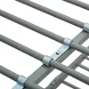 vidaXL Etagenbettgestell Grau Metall 140x200 cm/90x200 cm Produktbild-Vorschau 5