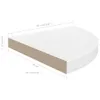 vidaXL Étagères coulissantes d'angle 2 pcs. Blanc brillant Voir les images du produit 18