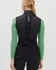 A woman is shown from the back wearing a black vest over a green long-sleeved shirt. Podgląd zdjęcia produktu