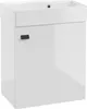 Wandhängender Badezimmerschrank mit Waschbecken 60x50cm. Produktbild-Vorschau 1