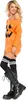 Jerseykleid Kürbis - Halloween Kostüm Damen Größe: M-L Produktbild-Vorschau 3