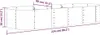 A diagram showing the dimensions of an oval raised garden bed. Náhľad obrázku produktu