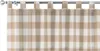 Dekoria Kurzgardine mit Schlaufen, weiss-beige kariert, 260 Produktbild-Vorschau 1