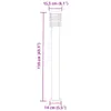 vidaXL Luce di percorso con presa di corrente argento 110 Anteprima dell’immagine prodotto 7