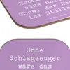 Mr. & Mrs. Panda Tassenuntersetzer Spruch Schlagzeug Produktbild-Vorschau 5