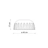 DECO' MADAME GRES C2572, Plafoniera in Vetroceramica, Anteprima dell’immagine prodotto 3