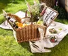 LUXUS Picknickkorb Weide 4 Personen – Porzellan Produktbild-Vorschau 5