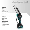 Akumulatorowa pilarka łańcuchowa 8 cali Bezszczotkowa mini Podgląd zdjęcia produktu 5