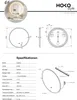 Miroir de salle de bain HOKO LED rond 60cm avec lumière Voir les images du produit 7
