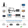 VGA zu HDMI Adapter mit Audio & USB-Ladekabel | 1080P 60Hz Produktbild-Vorschau 7