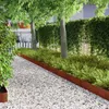 vidaXL Obruba trávnika 4 ks Hrdzavá 450 x 0,05 x 15 cm Oceľ Náhľad obrázku produktu 3