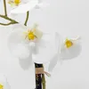 künstliche Orchidee, Phalaenopsis in rundem silbernen Topf Produktbild-Vorschau 2
