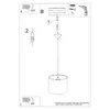 Lampada a sospensione FOOTBALL A 30 1xE27 15W PVC Anteprima dell’immagine prodotto 5