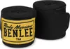 Two rolls of black boxing hand wraps with a yellow label on one of them. Náhľad obrázku produktu