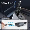 120W Auto USB Schnellladegerät 4 Port mit ausziehbarem Produktbild-Vorschau 5