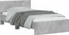 vidaXL Giroletto con testiera grigio cemento 100x200 cm Anteprima dell’immagine prodotto 4