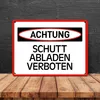 Schutt abladen verboten Warn- und Hinweisschild im modernen Produktbild-Vorschau 4