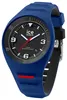 A close-up studio shot of a blue Ice-Watch analog watch with a black face. Produktbild-Vorschau