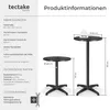 tectake® Aluminium-Bistrotisch Frederic wetterfest Produktbild-Vorschau 5