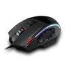 A black gaming mouse with RGB lighting is shown against a white background. Podgląd zdjęcia produktu