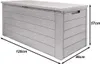 CASARIA® Gartenbox 280L UV-beständig Griffmulden Produktbild-Vorschau 9