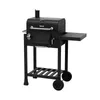 A black charcoal grill on a white background. Produktbild-Vorschau