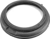 A black rubber washing machine door seal is shown against a white background. Produktbild-Vorschau