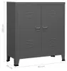 vidaXL Aufbewahrungstruhe Industrial Anthrazit 90x40x100 cm Produktbild-Vorschau 7