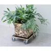 Nature Pflanzenroller Quadratisch 38x38 cm Schwarz Holz Produktbild-Vorschau 3
