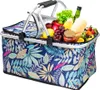 A picnic basket filled with food and drinks. Náhled obrázku produktu