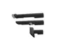 Three black vacuum cleaner attachments are arranged on a white background. Produktbild-Vorschau
