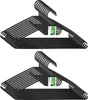 Two stacks of black hangers against a white background. Náhľad obrázku produktu